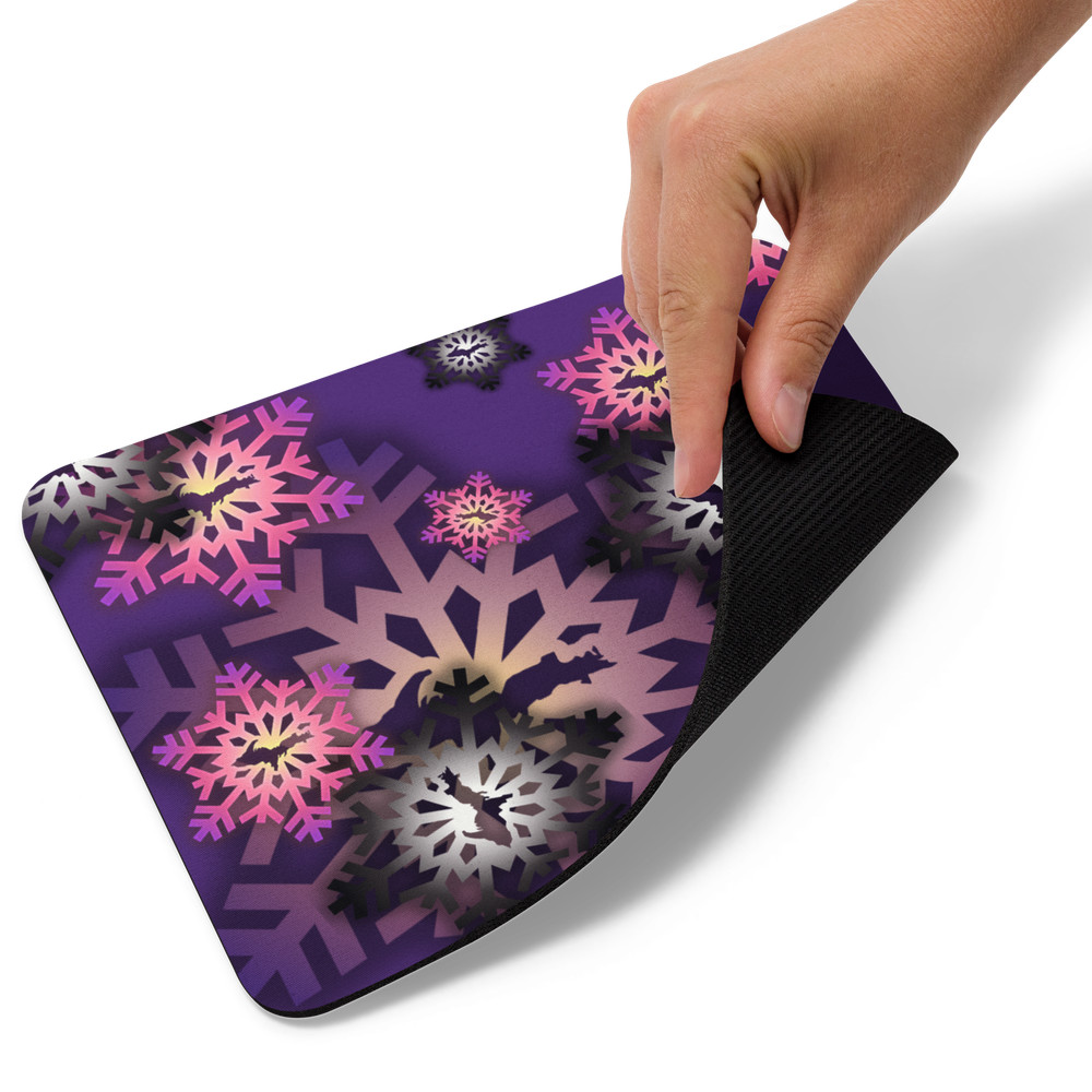 Flakey purple Mouse pad
