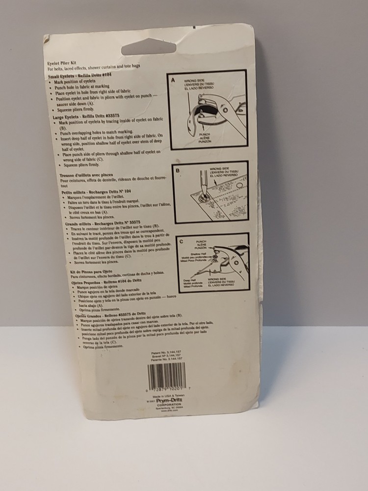 Dritz Eyelet Pliers (2001)