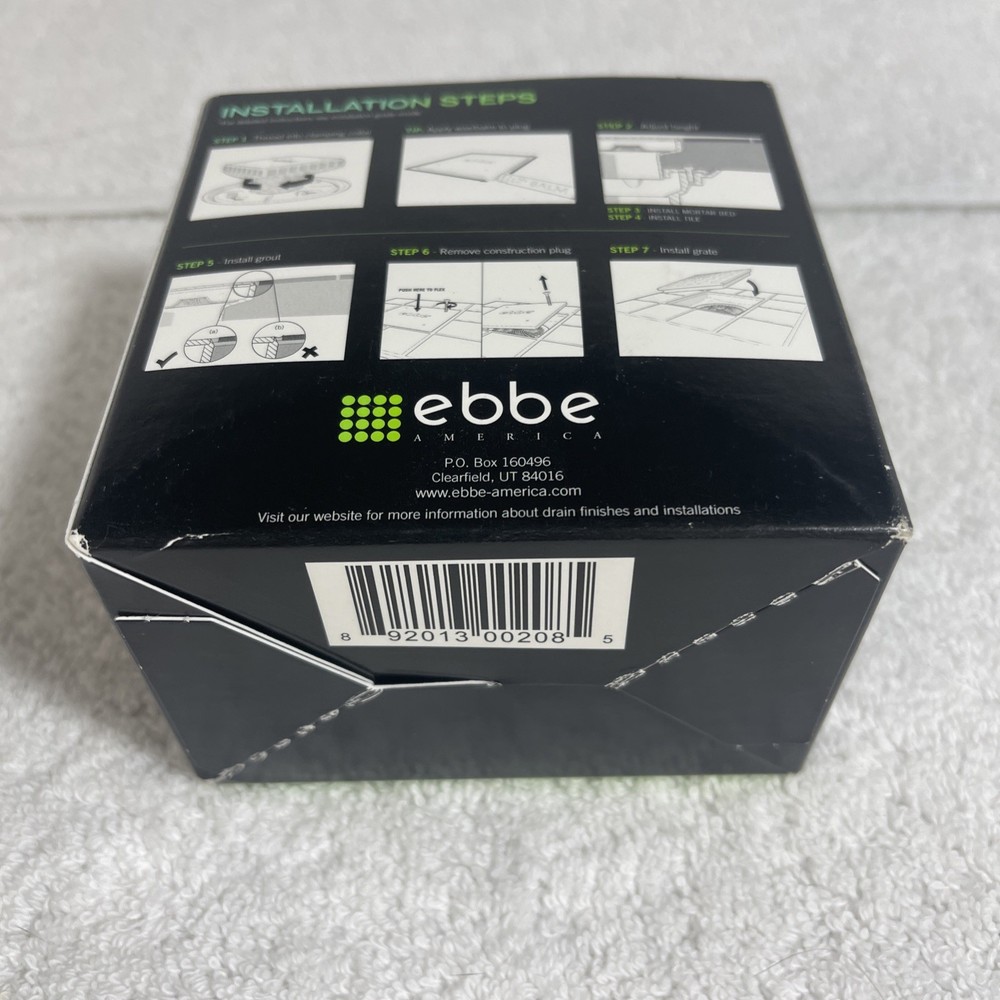 EBBE E4400 DRAIN RISER - BLACK -- Open Box