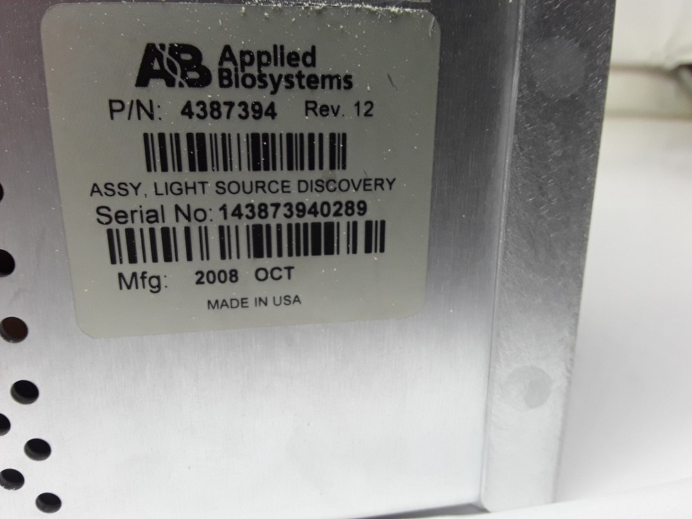 ABI 4387394 Light Source Discovery System Analytical Bioanalyzer VG (3349181)