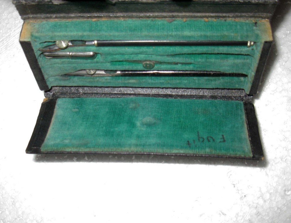 Vintage Schoenner Drafting Engineering Tool Set with Case Missing One Piece