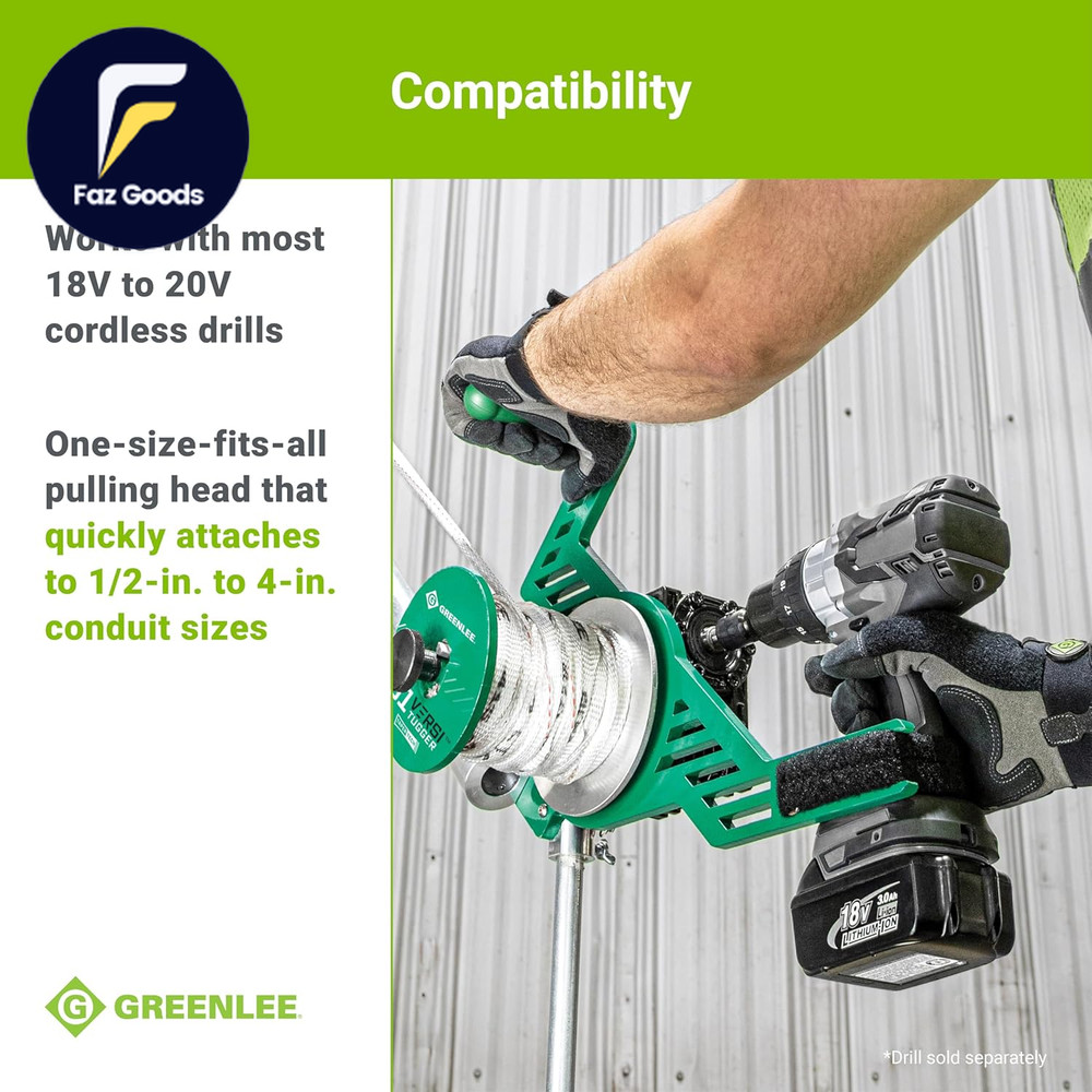 G1 Versi-Tugger Handheld 1,000-Lb. Electrical Cable Puller, 1/2" - 4"