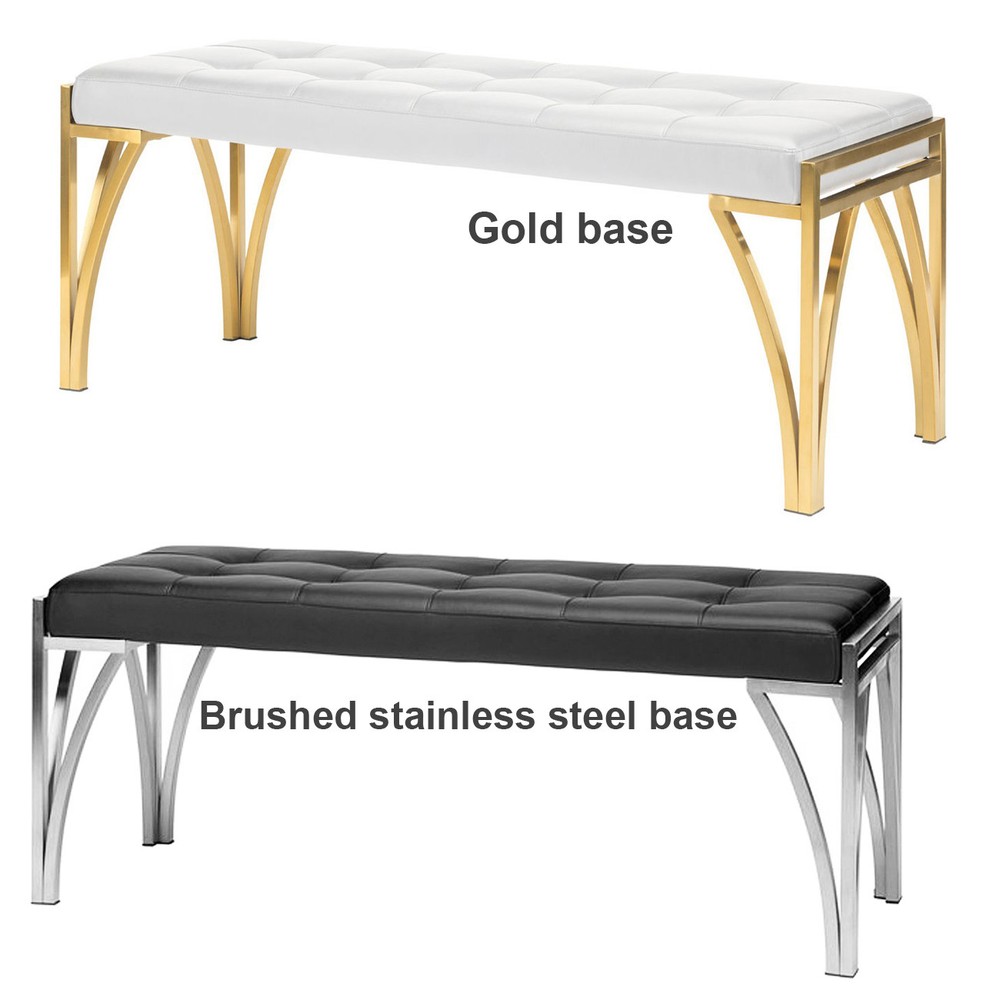 Eiffle occasional bench Eiffel Bench Nuevo Modern Bench Long BLACK or WHITE