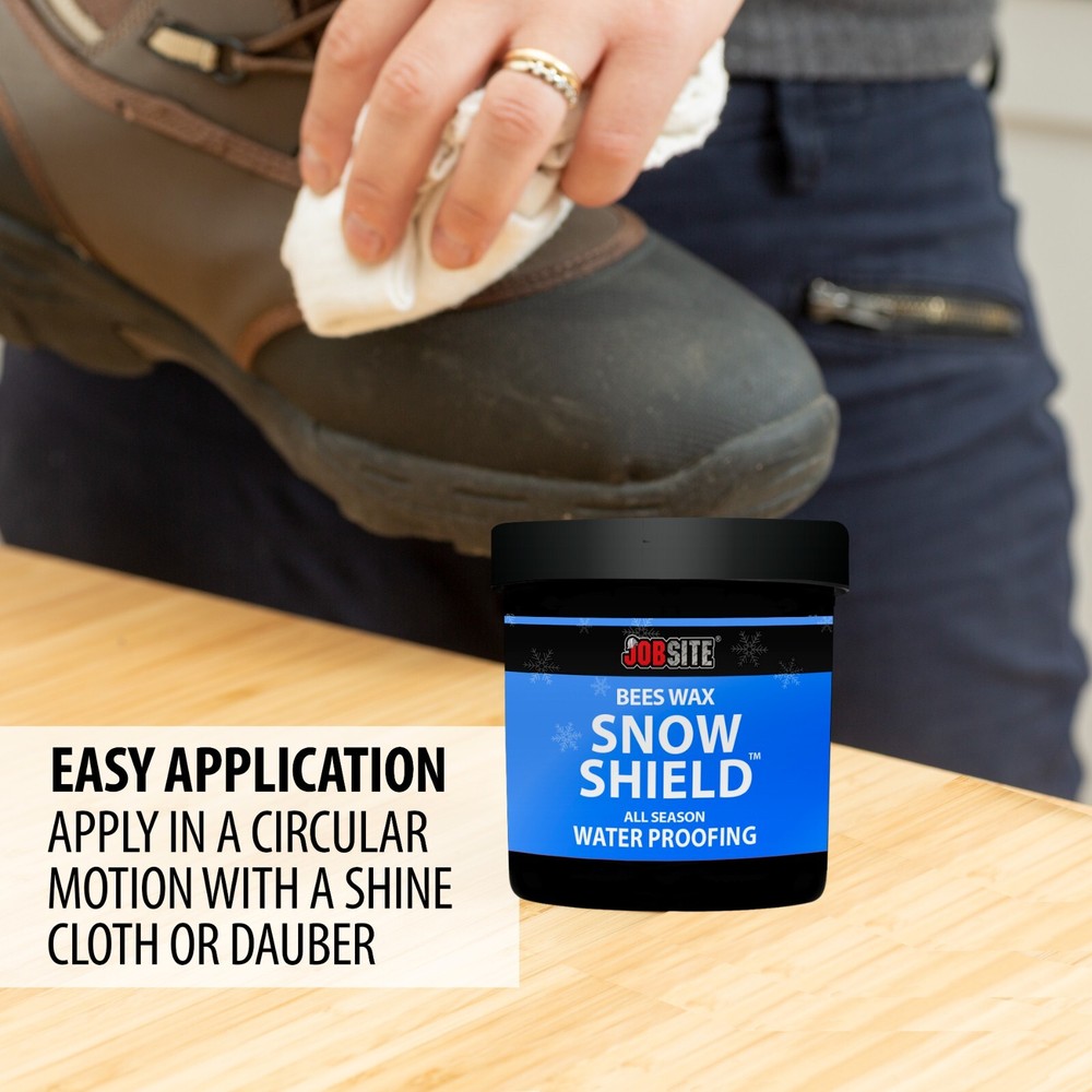 JobSite Snow Shield Waterproof Beeswax - Leather Protector - 6 oz
