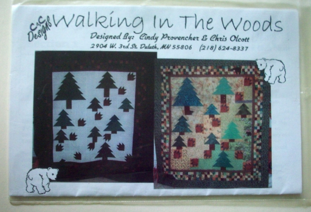 Walking in the woods quilt pattern *A14