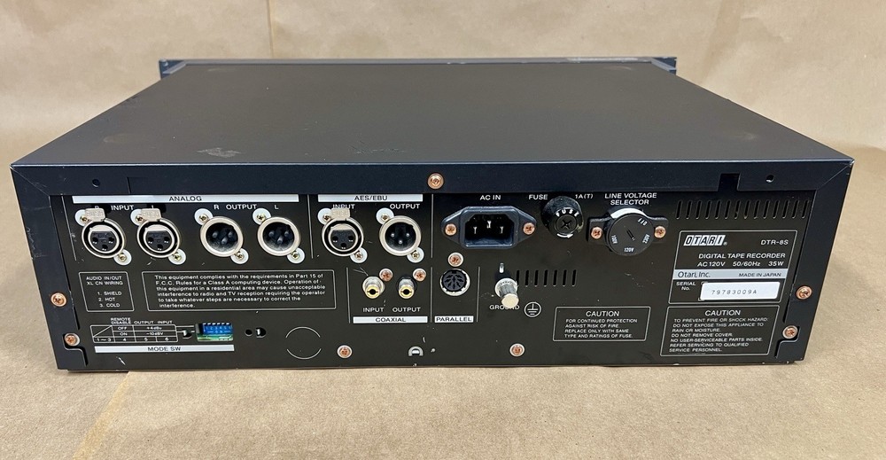 Otari DTR-8S DAT Digital Tape Recorder