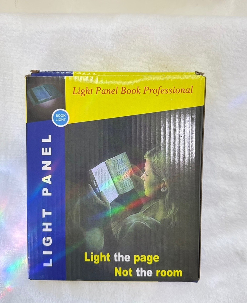 Flat Book Light LED Illuminator Panel Plate Wireless for Reading in Bed