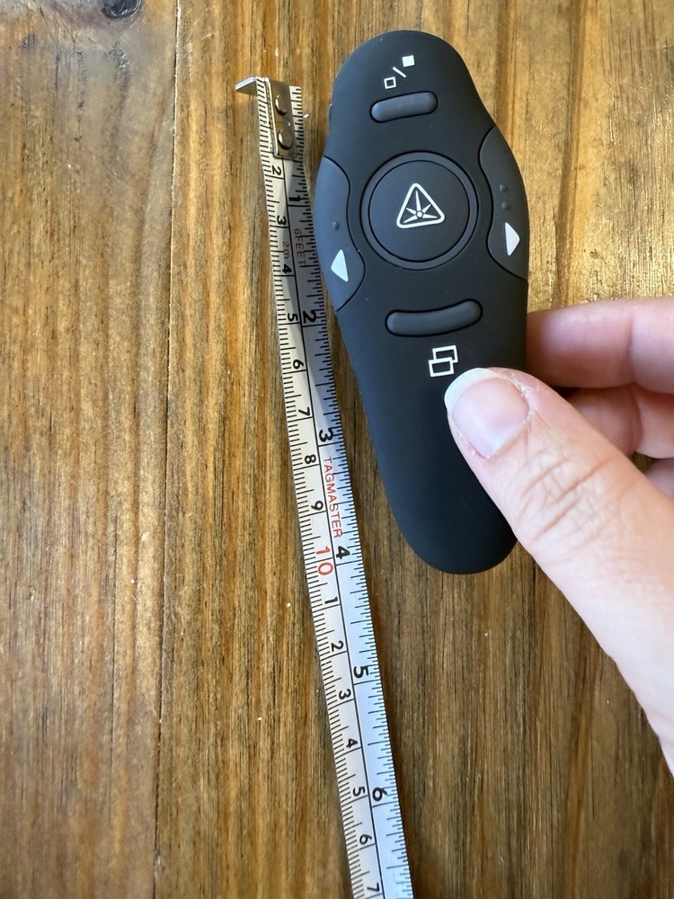 Beboncool Wireless Presenter Black Laser Pointer Clicker