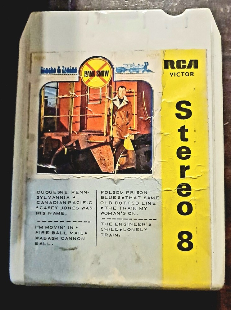 Hank Snow , Trains & Tracks , 8-track Stereo