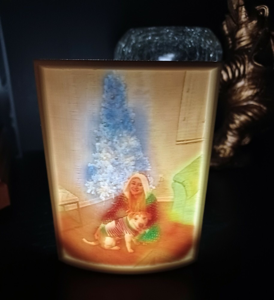 CUSTOM PERSONALIZED 3D PRINTED PHOTO LITHOPHANE
