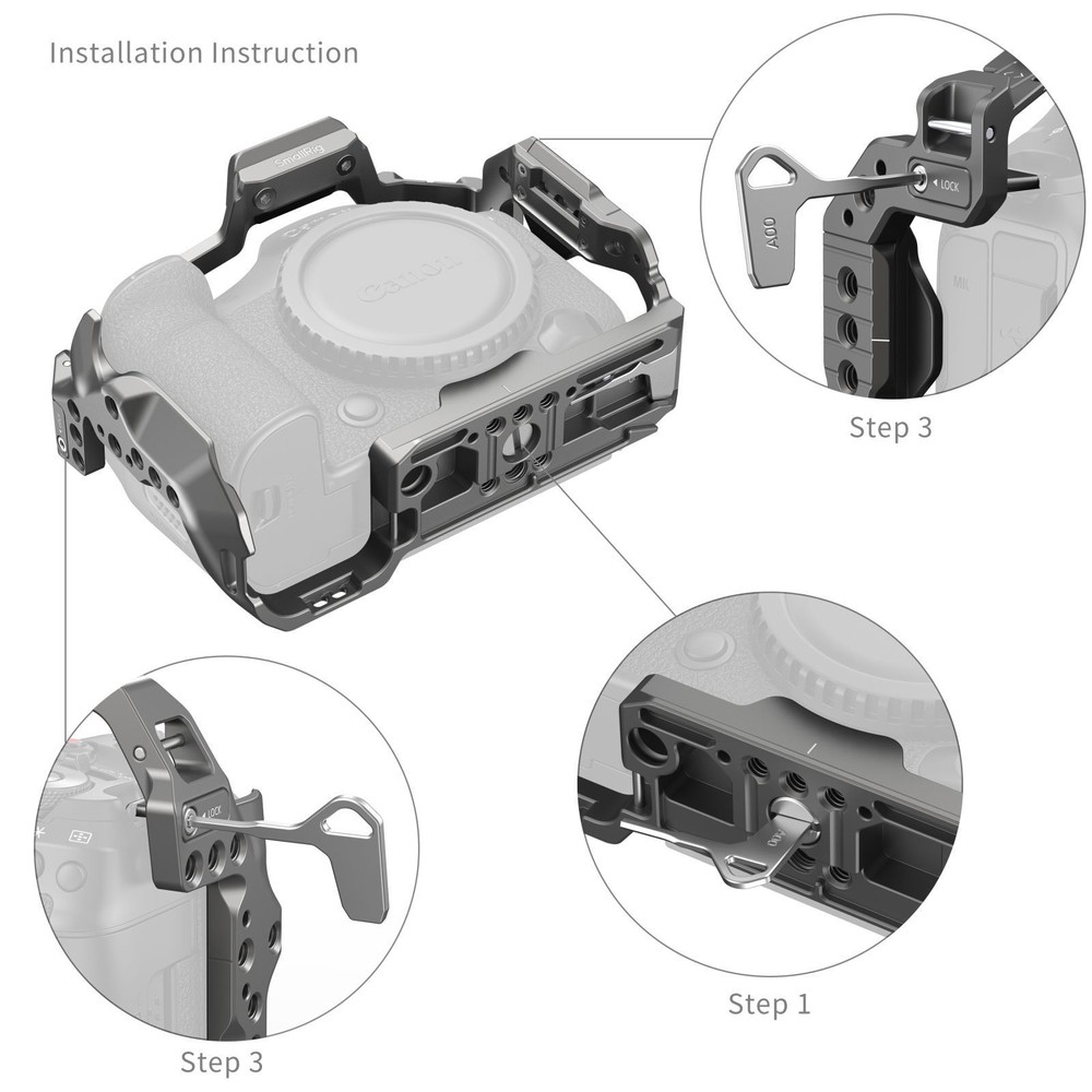 SmallRig HawkLock Quick Release Camera Cage for Canon EOS R5 Mark II 4977