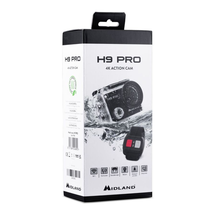 Midland H9 PRO 4K Action CAM - UK Based