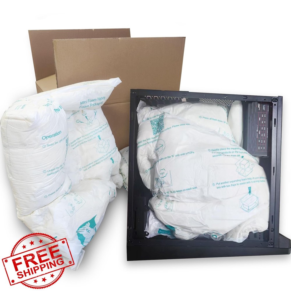 8 Pcs 18"x23" Large Expanding Foam Packing Sheets Protective Wrap