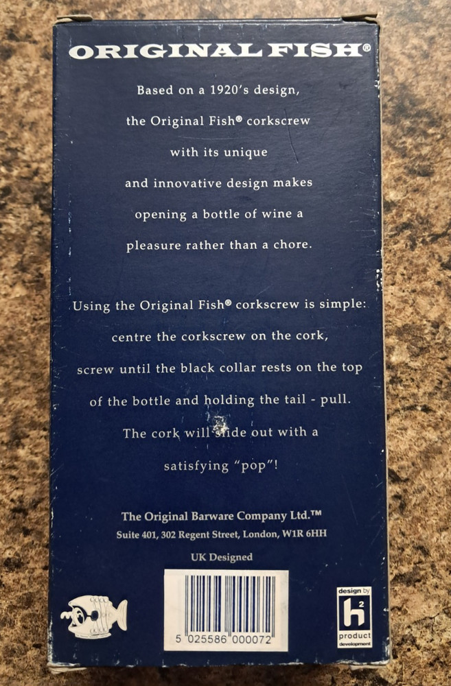 The Original Barware Company Ltd., Original Fish Corkscrew