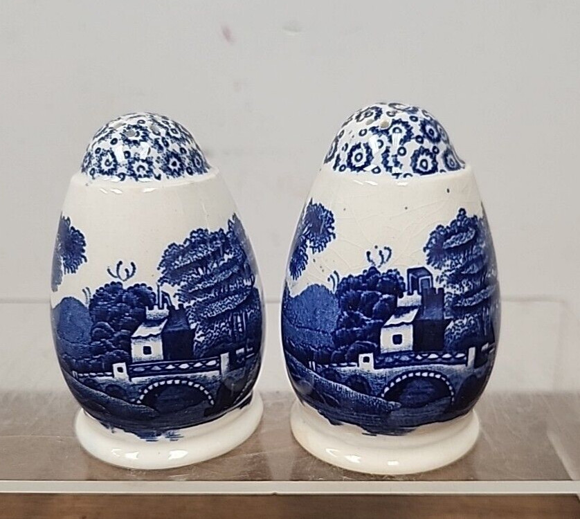 COPELAND SPODE'S TOWER BLUE SALT & PEPPER SHAKER SET