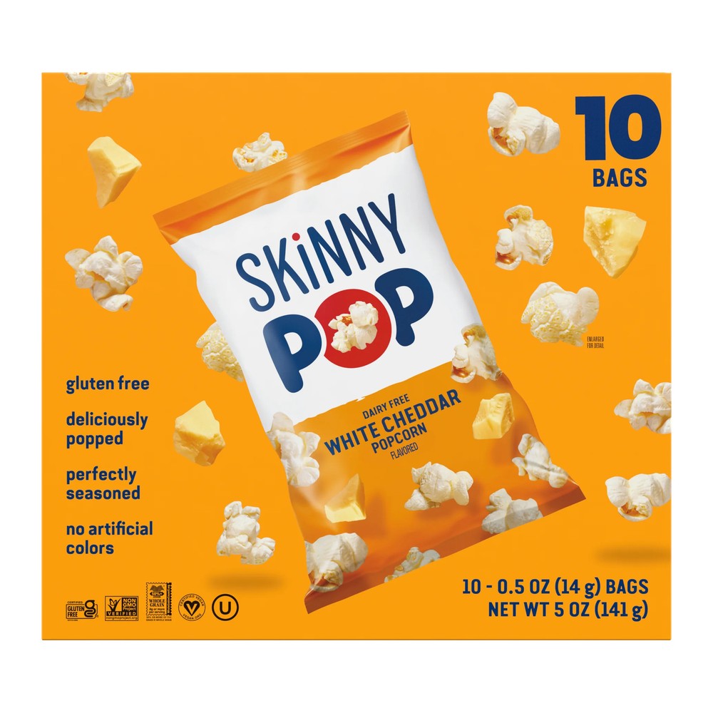White Cheddar Popcorn Snack Bags