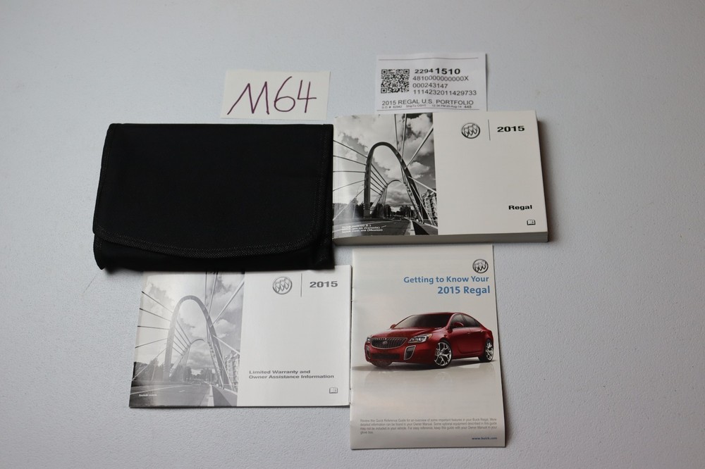 2015 Buick Regal Owner's Manual OEM Set