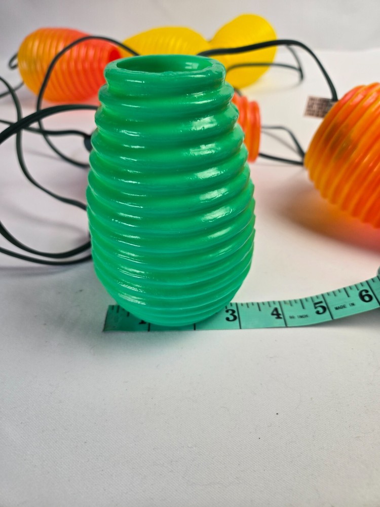 Vintage Beehive Shaped Blow Mold Patio String Light Set, 7 Light String