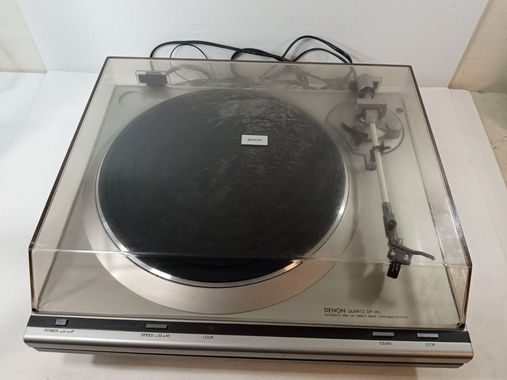 Denon DP-31L Direct Drive Turntable  - Works - READ