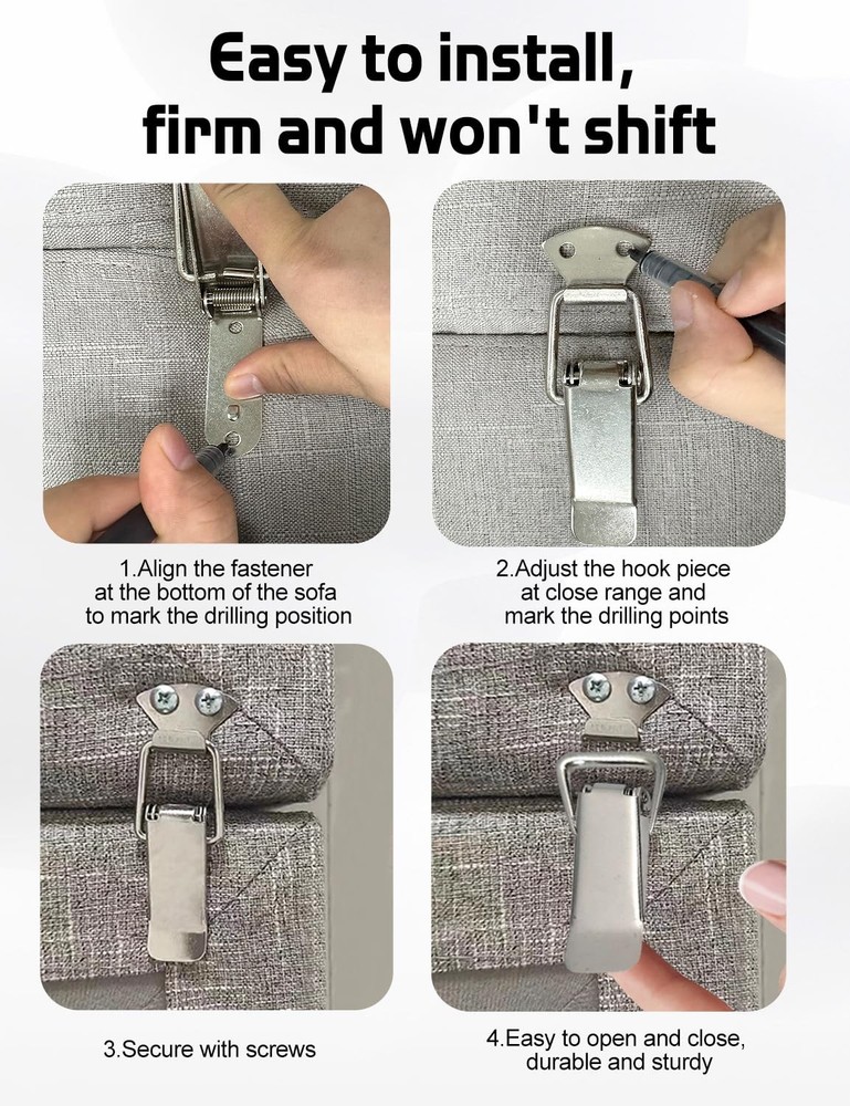 Sofa Connectors to Make Sectional Stay，Keep Sectional Couch Together，Modular ...
