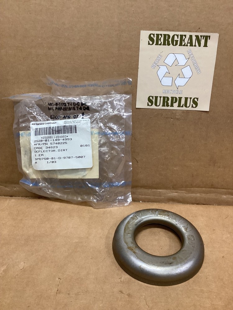 Deflector,dirt/slinger transfer case/HMMWV 2520-01-149-4993