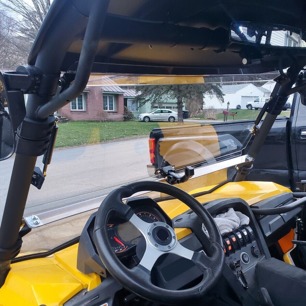 For 2011-2020 Can-Am Commander 800 / 1000/MAX Scratch Resistant Flip Windshield