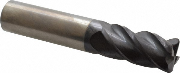 Accupro 3/4" Diam 4 Flute Single End Solid Carbide 0.09" Corner Radius End Mi...