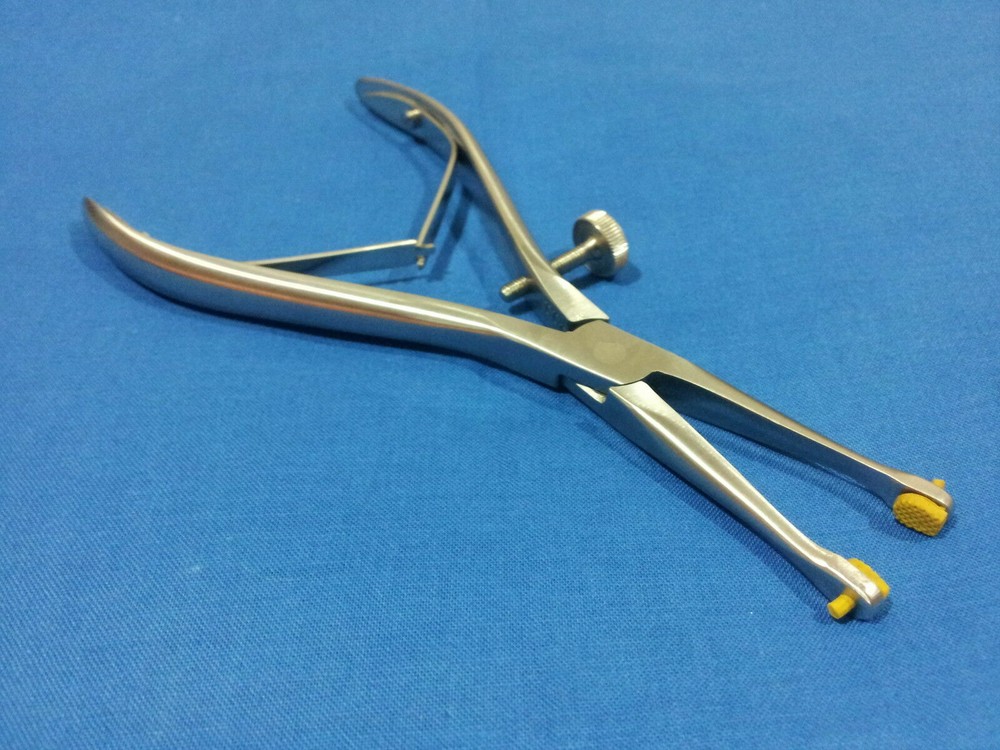 DENTAL CROWN GRIPPER REMOVER REMOVING PLIERS 6" W/ REPLACEABLE SILICONE TIPS