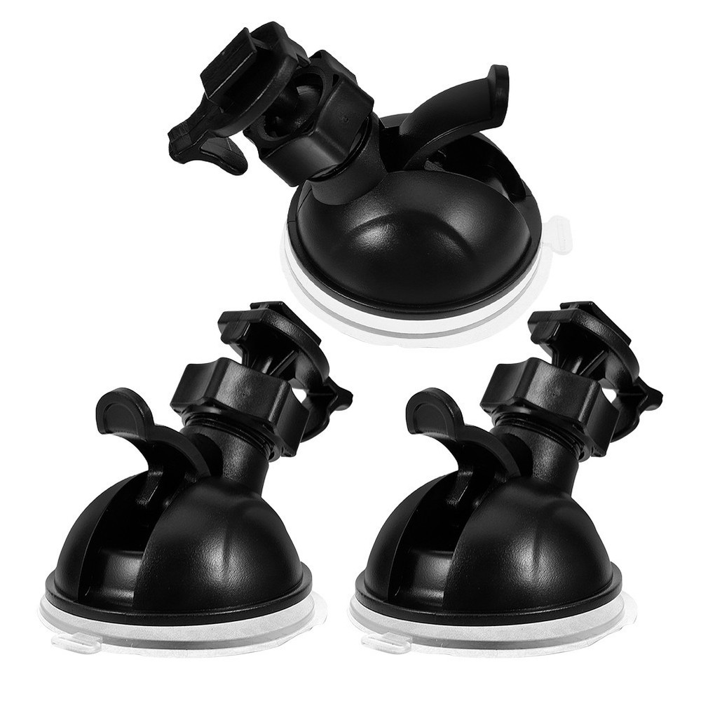 3 Pcs Windshield Suction Cup Mount Dash Cam Mounted Bracket Camera for Car