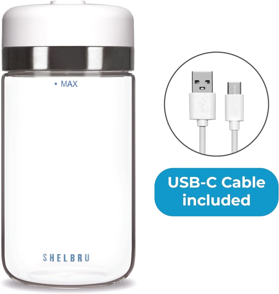 Shelbru Smart Canister, One-touch Interface Battery-Controlled Automatic...