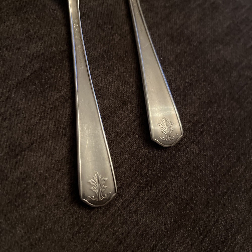 2 R&B Rogers & Bros LYRIC Pattern Silverplate Flatware 6” TEASPOONS 14 Ava
