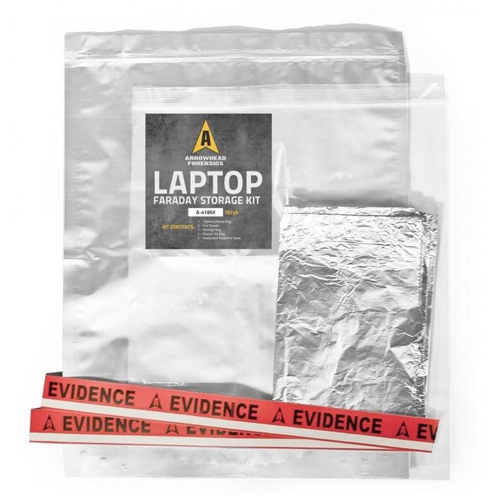 Arrowhead Forensics Laptop Faraday Storage Kit, 14x18", 100-Pack