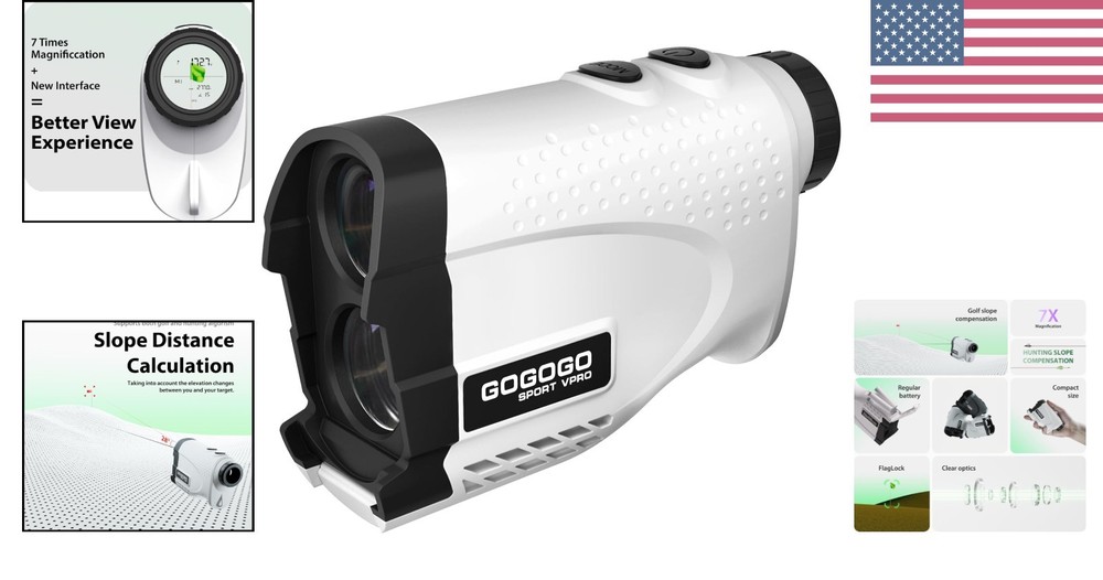 High Precision Golf Rangefinder - Slope Function, Perfect Gift for Golfers