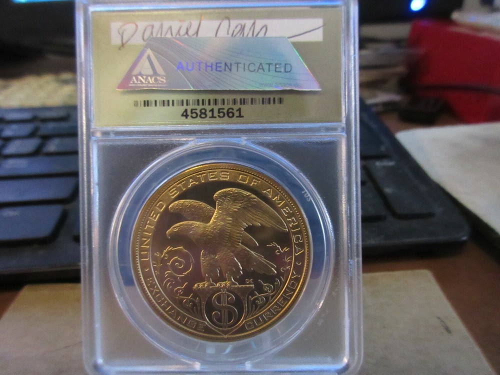 2013 Daniel Carr Exchange Currency Brass ANACS MS 69