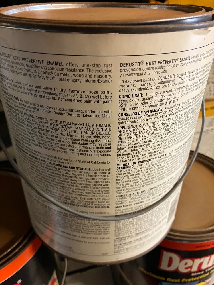 Derusto Gal Gloss Orange Gloss Professional Rust Preventive Enamel Paint