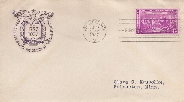 798 CONSTITUTION SESQUICENTENNIAL - Farnam