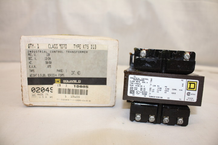 NOS NEW 3 Square D Class 9070 Industrial Control Transformers Series A Forms
