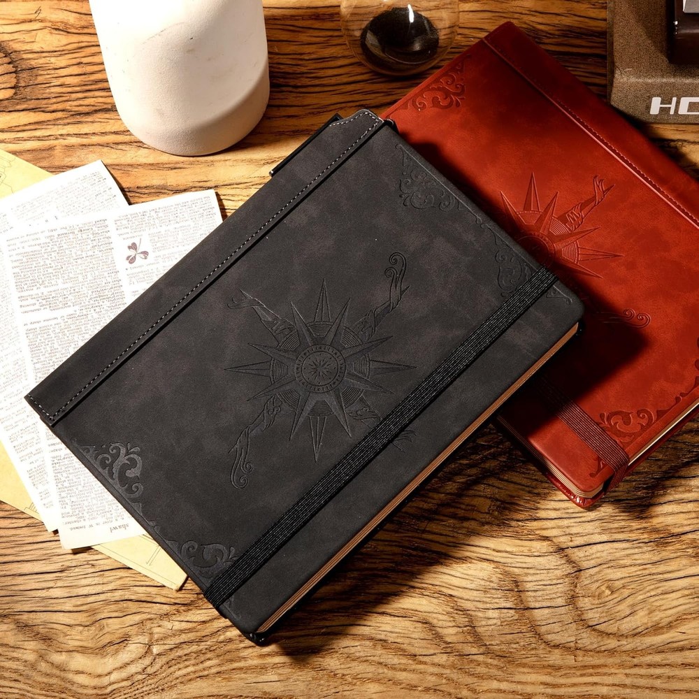 pass Leather Notebook Journal for Men, 100 GSM 288 Pas Lined