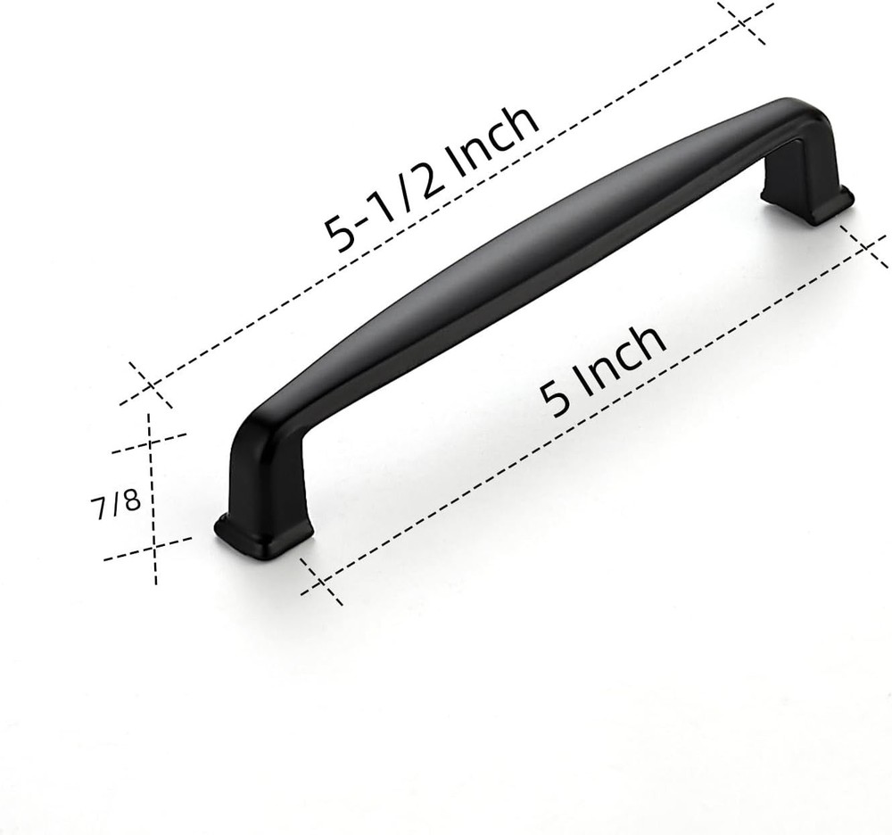 30 Pack 5 Inch Kitchen Cabinet Handles Matte Black Cabinet Pulls Black Drawer...