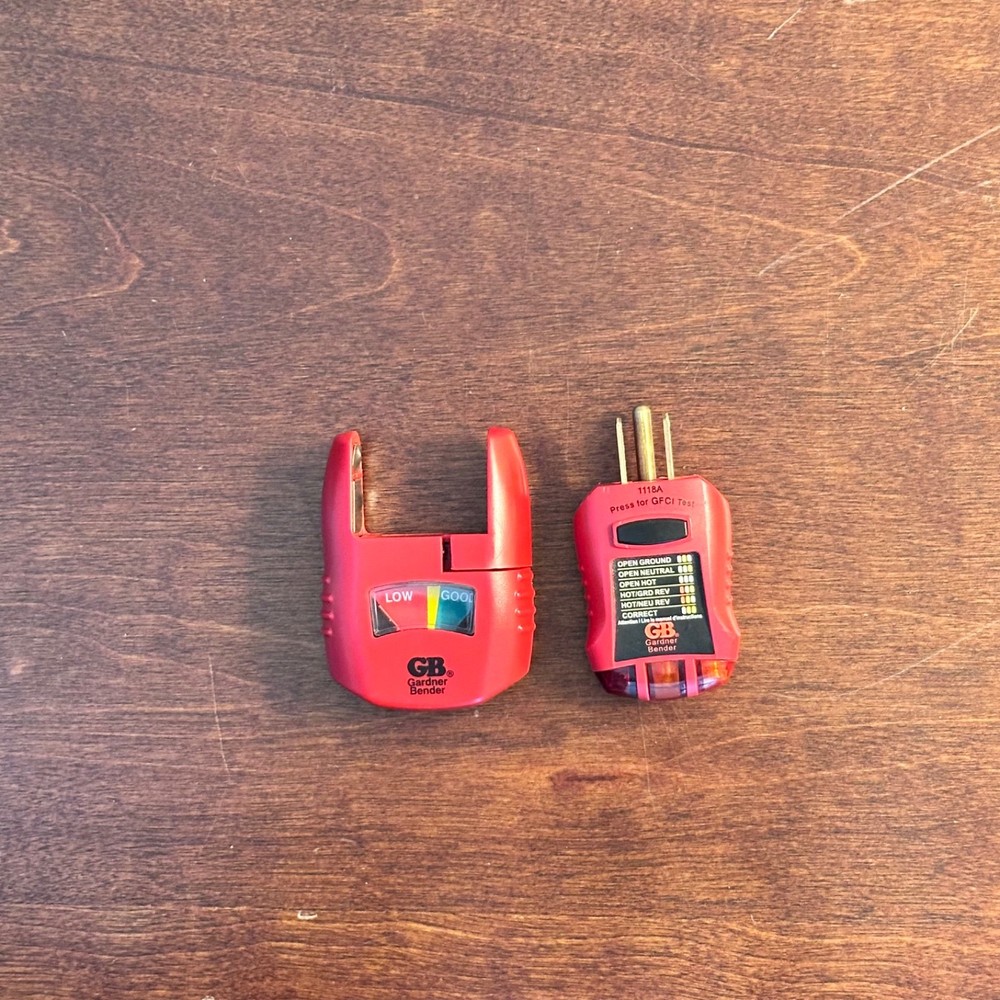 Gardner Bender Battery Tester and GFCI Tester Bundle
