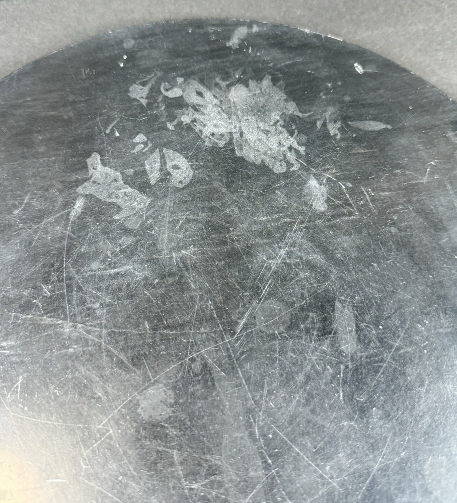 Decorative Round Marvel Tray With Brass Handles