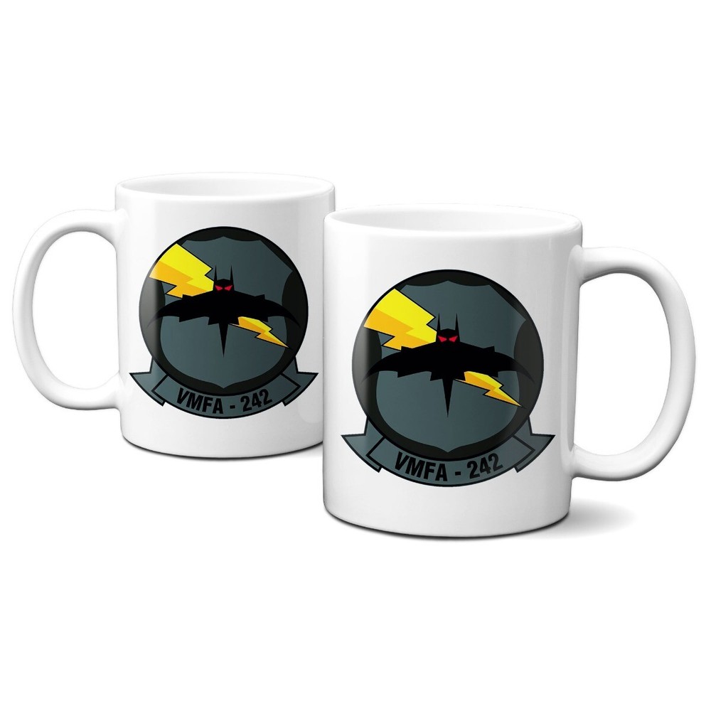 VMFA(AW)-242 "Bats" Squadron Logo 11oz Mug