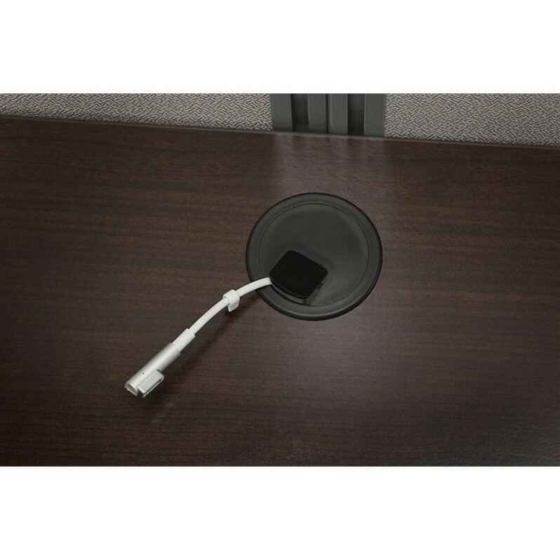 Scranton & Co 3 Drawer L Shaped Computer Desk for Four