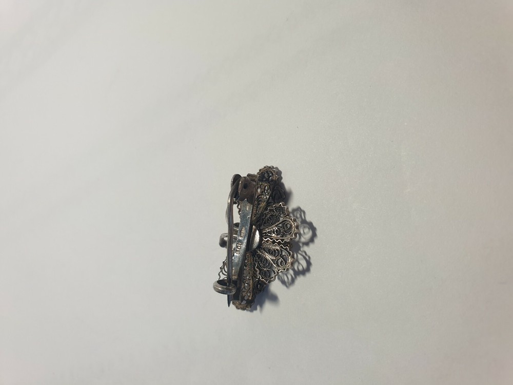 Vintage Solid Silver Italian made miniature Brooch Butterfly Rare Hallmarked.