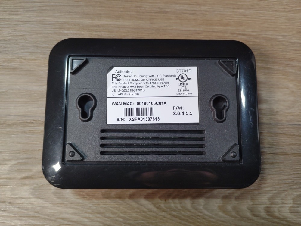 Actiontec High Speed DSL Modem GT701D