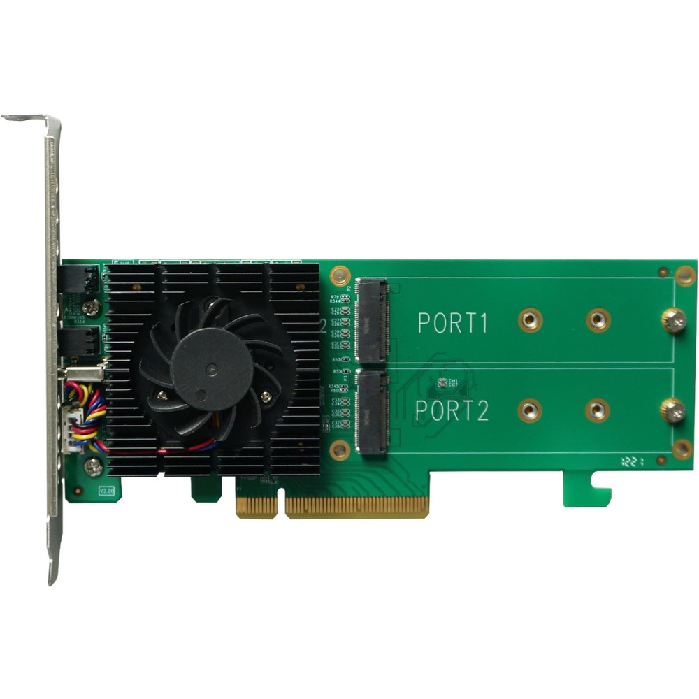 Dual Channel M.2 Nvme Raid Controller Pcie 3.0 X8 Bootable For Vmware Windows