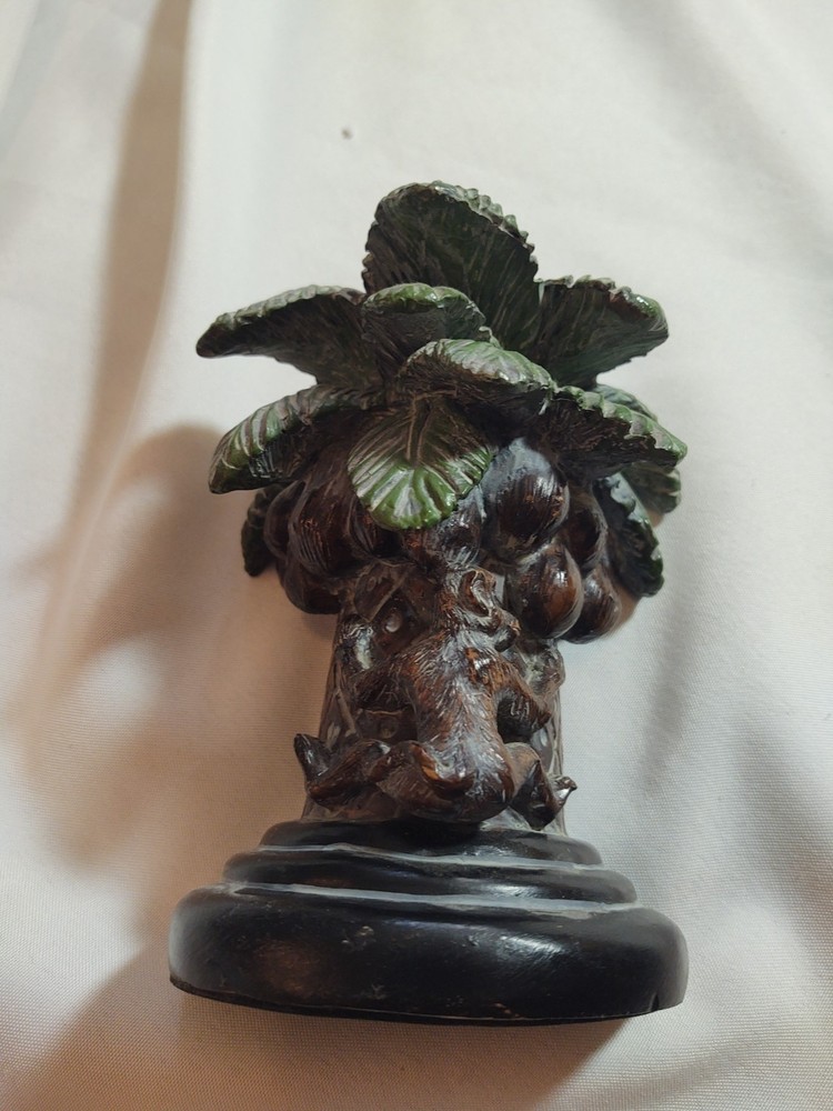 Palm Tree Book Ends 2 Heavy Resin Tropical Beach Decor **READ**