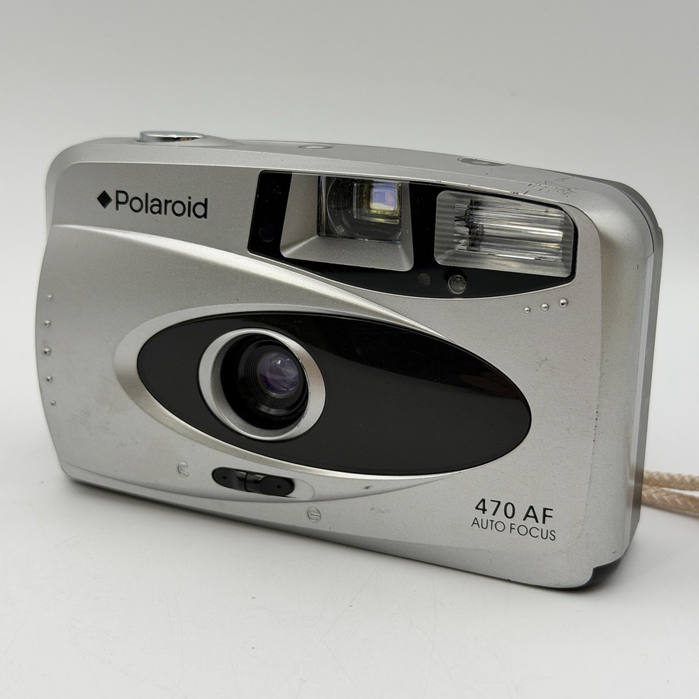 Polaroid 470 AF Auto Focus 35mm Camera With Flash - WORKS