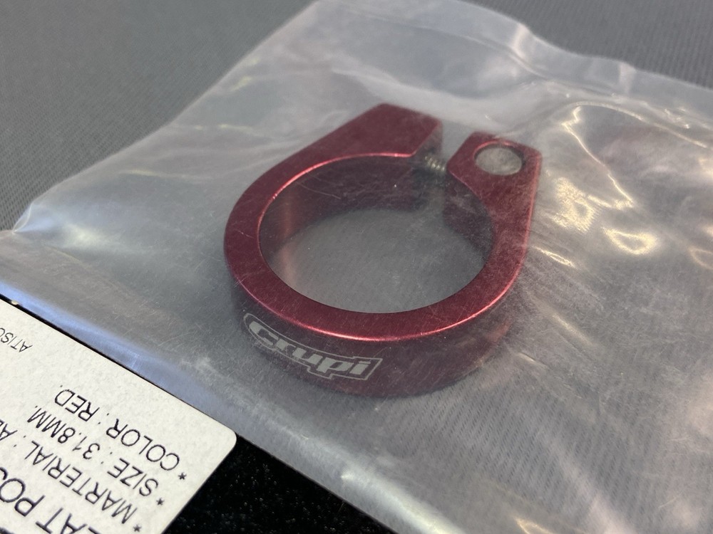 Crupi Seat Post Clamp 31.8 Red anodized