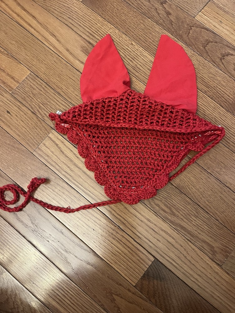 New red pony ear bonnet
